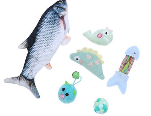 Hot sale toy set wiggle fish cat toy set
