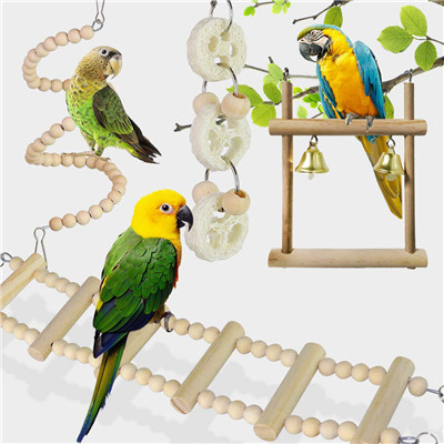 Bird hanging swing toy for cage