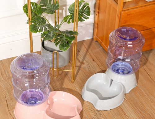 Luxury automatic pet dog food water bowl