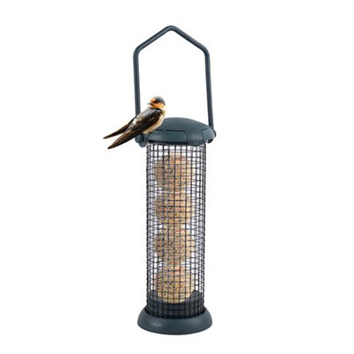 Outdoor food dispenser metal hanging bird feeder