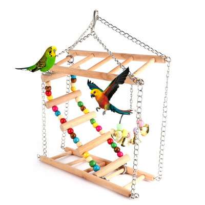 Pet hanging ladder bridge  birds toy