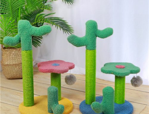 Sisal cactus climbing vertical scratching cat tree