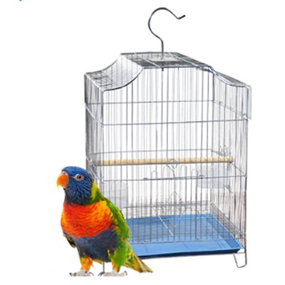 Travel iron mesh bird parrot cage